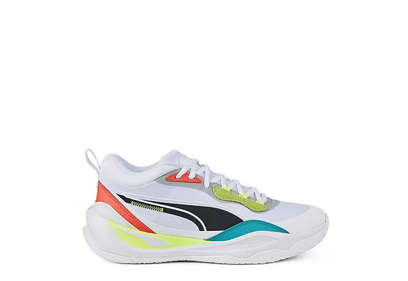 Puma Mens Playmaker Pro Basketball Shoe - White 4 Puma Mens Playmaker Pro Basketball Shoe - White - Image 2