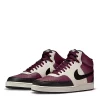Nike Mens Court Vision Mid Sneaker - Dark Red -Shoe Shop US 01 601109 00