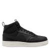 Nike Mens Court Vision Mid Winter Sneaker Boot - Black -Shoe Shop US 01 601110 00