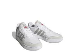 Adidas Mens Hoops 3.0 Low Sneaker - White
