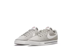 Nike Mens Court Legacy Suede Low Sneaker - Grey