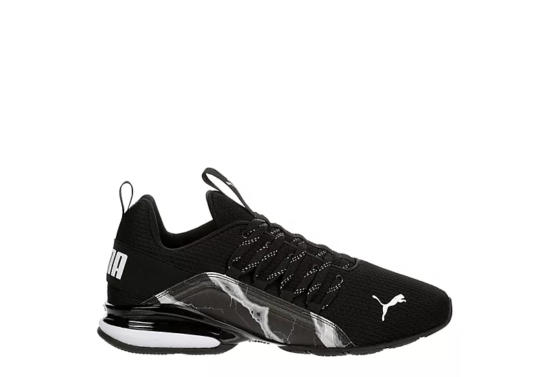 Puma Mens Axelion Sneaker - Black 4 Puma Mens Axelion Sneaker - Black - Image 2
