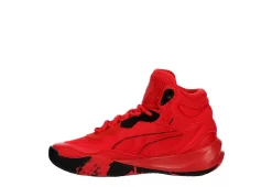 Puma Mens Playmaker Pro Mid Basketball Shoe - Red -Shoe Shop US 01 601241 03