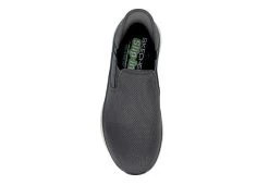 Skechers Mens Slip-ins Dlux Walker Orford - Dark Grey -Shoe Shop US 01 601364 05