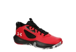 Under Armour Mens Lockdown 6 Basketball Shoe - Red