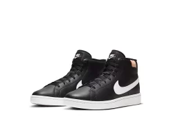 Nike Mens Court Royale 2 Mid Sneaker - Black