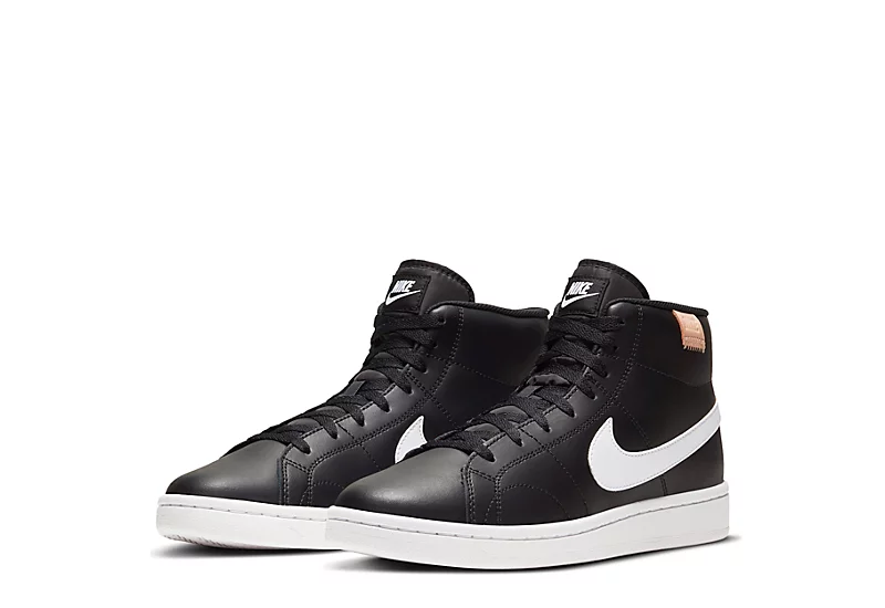 Nike Mens Court Royale 2 Mid Sneaker - Black 3 Nike Mens Court Royale 2 Mid Sneaker - Black