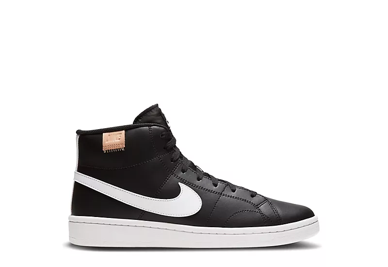 Nike Mens Court Royale 2 Mid Sneaker - Black 4 Nike Mens Court Royale 2 Mid Sneaker - Black - Image 2