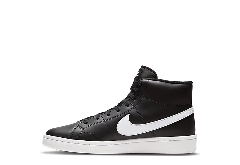 Nike Mens Court Royale 2 Mid Sneaker - Black 5 Nike Mens Court Royale 2 Mid Sneaker - Black - Image 3