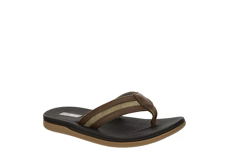 West Harris Boys Cove Flip Flop Sandal - Brown 3 West Harris Boys Cove Flip Flop Sandal - Brown