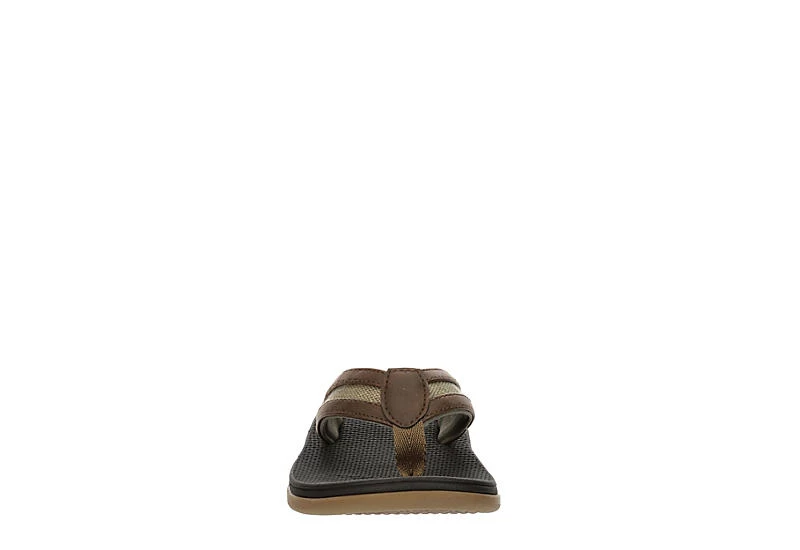 West Harris Boys Cove Flip Flop Sandal - Brown 5 West Harris Boys Cove Flip Flop Sandal - Brown - Image 3