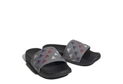 Adidas Boys Adilette Comfort Slide Sandal - Grey