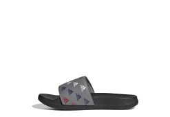 Adidas Boys Adilette Comfort Slide Sandal - Grey -Shoe Shop US 01 702717 02