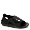 Nike Boys Sunray Adjust Outdoor Sandal - Black -Shoe Shop US 01 730121 00