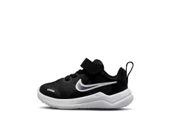 Nike Boys Infant Downshifter 12 Slip On Sneaker - Black -Shoe Shop US 01 807771 02